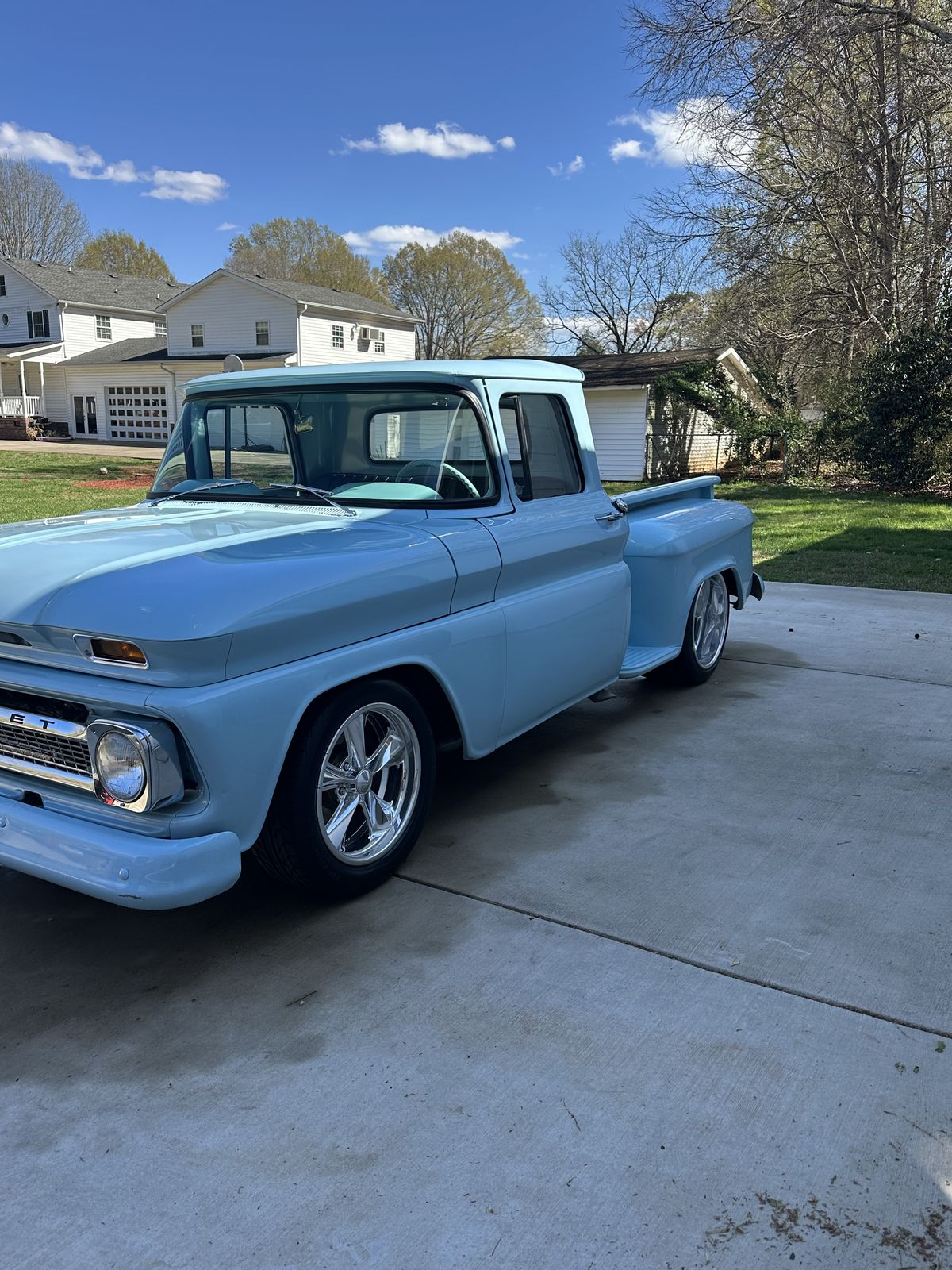 1965 Chevrolet C10 close on bed and rear quarter