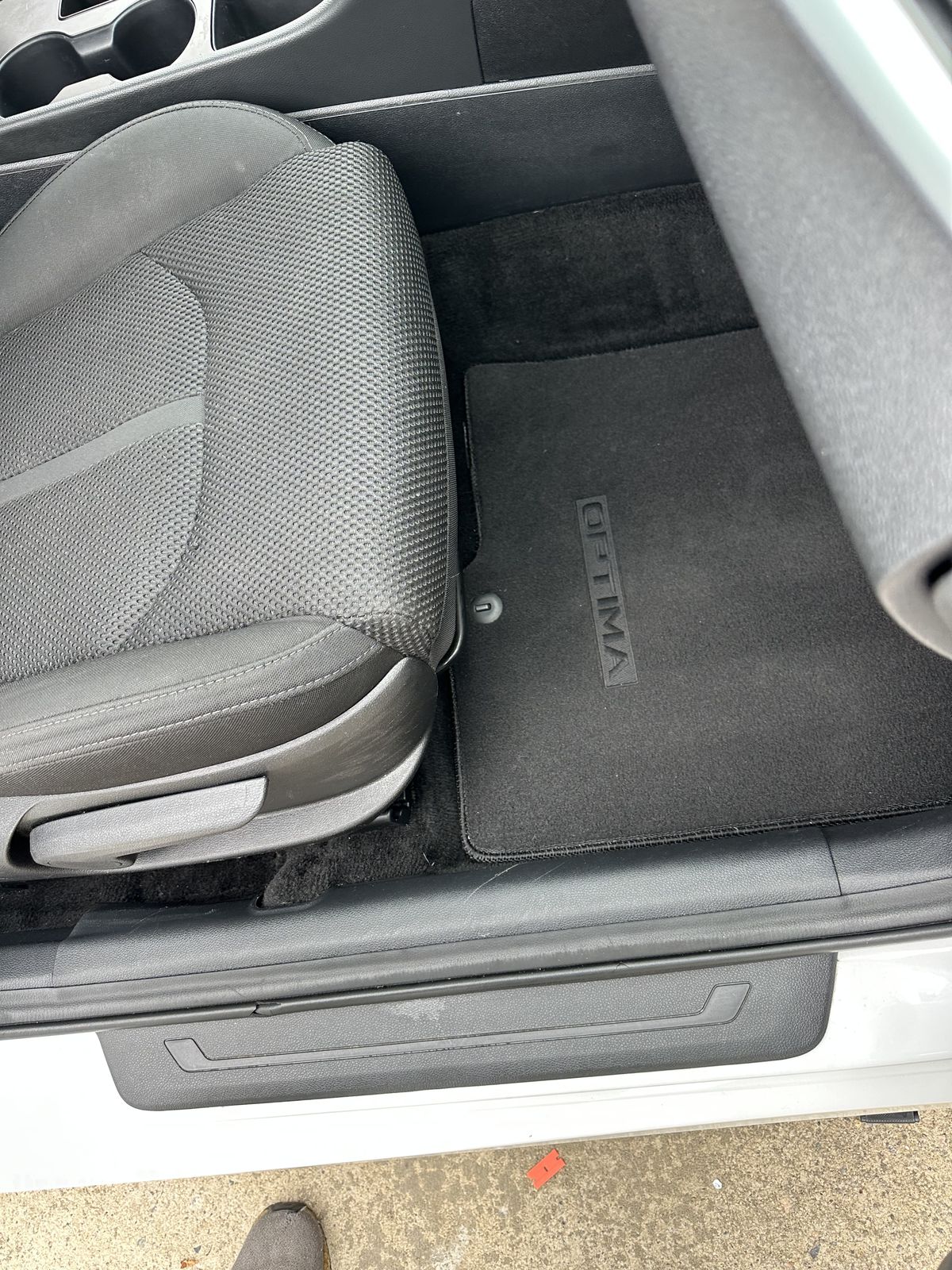 Nissan Altima interior cleaned, alternate angle